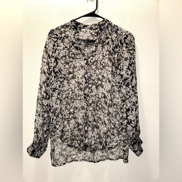 Watson X Watson floral silk button front blouse 6 office silk - Picture 1 of 9